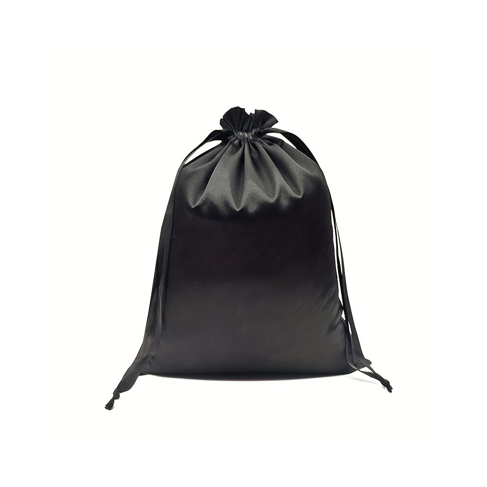 Multicoloured 1 2Pcs Satin Wig Bags Hair Storage Bags For Packaging Wigs Bundles Hair Extensions Travel Large Satin Wig Storage Bag Drawstring Makeup Pouch Gift Bag