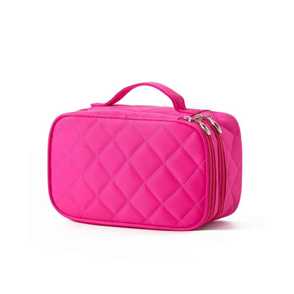 Multicoloured Large Capacity Waterproof Makeup Bag For Women Double Layer Travel Organizer With Separate Compartments For Cosmetics Toiletries And More