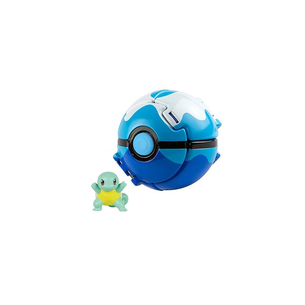 (Squirtle) Pokemon Ball Toys Action Figures Pikachu Charmander Charizard Squirtle Meowth Bulbasaur Rockruff Abra Cubone Solgaleo Kyogre Groudon Mewtwo