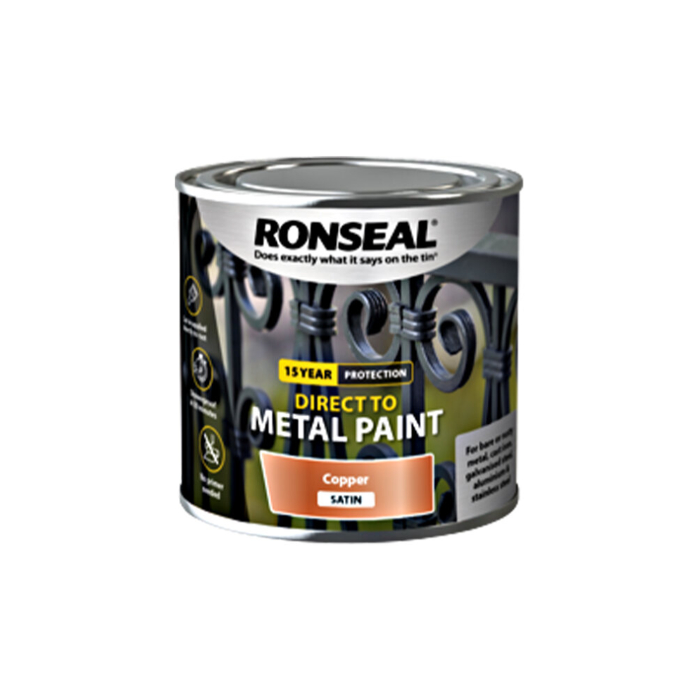 Ronseal Direct To Metal - Copper, Satin - 250ml