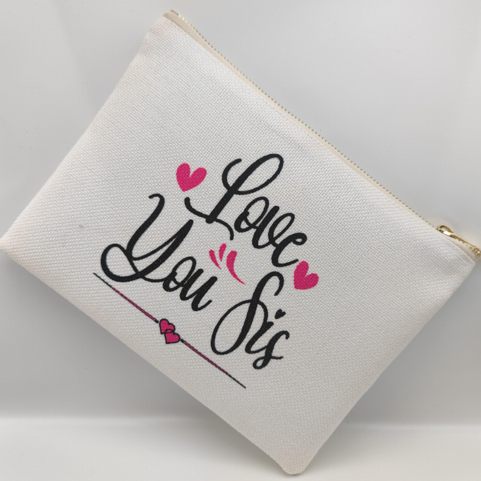 Multicoloured Sister Makeup Bag For Sister Cosmetic Bag Make Up Pouch Case
