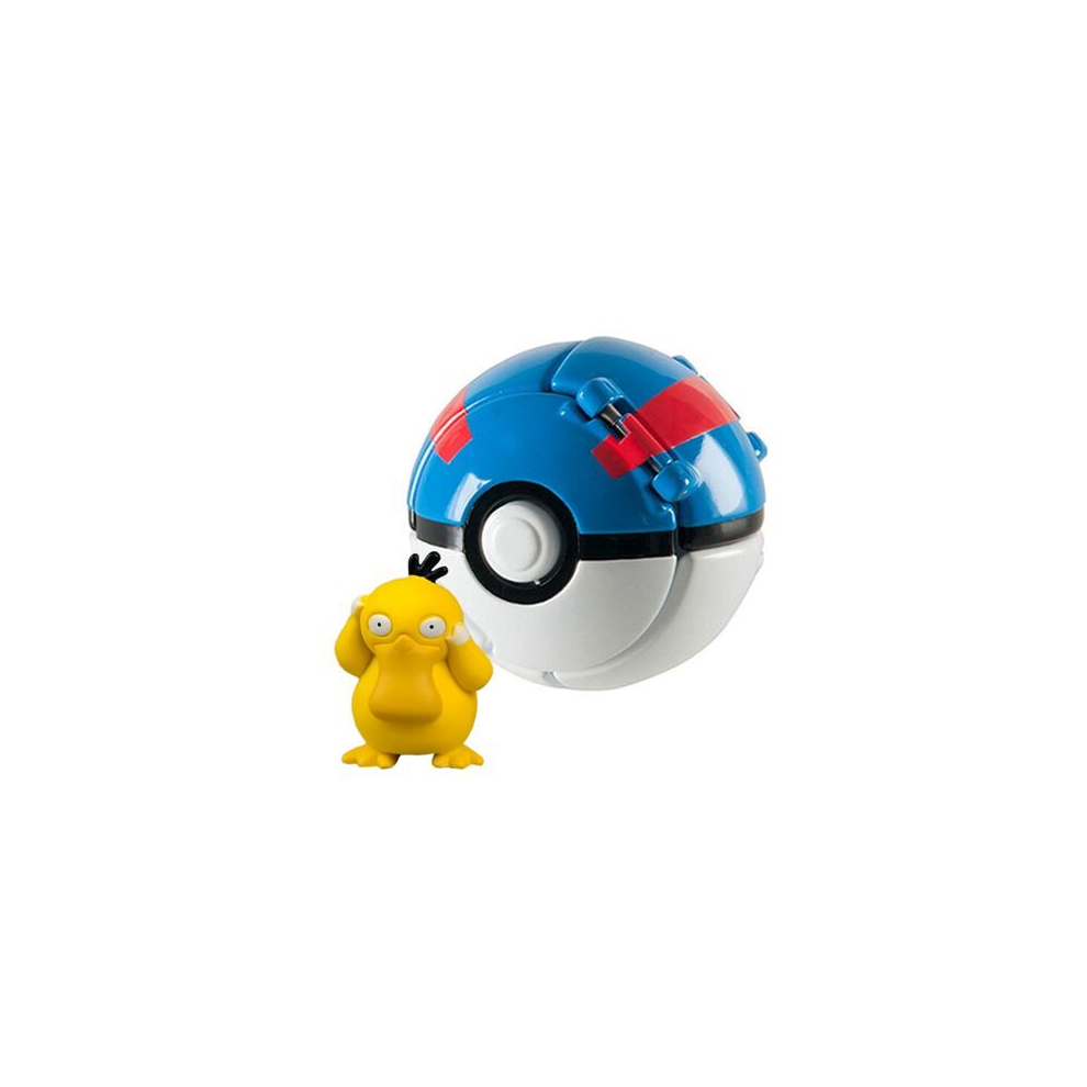 (Psyduck) Pokemon Ball Toys Action Figures Pikachu Charmander Charizard Squirtle Meowth Bulbasaur Rockruff Abra Cubone Solgaleo Kyogre Groudon Mewtwo