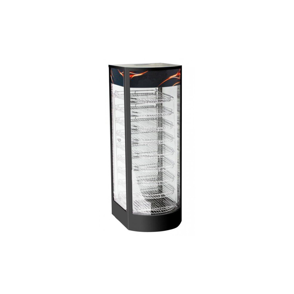 Tansik Commercial-Grade Smart Countertop Warming Display Cabinet, 9-Shelf Stainless Steel, 800W, 220V, Ego Thermostat