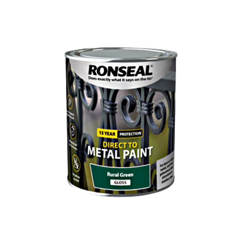 Ronseal Direct To Metal - Rural Green - Gloss, 2.5L