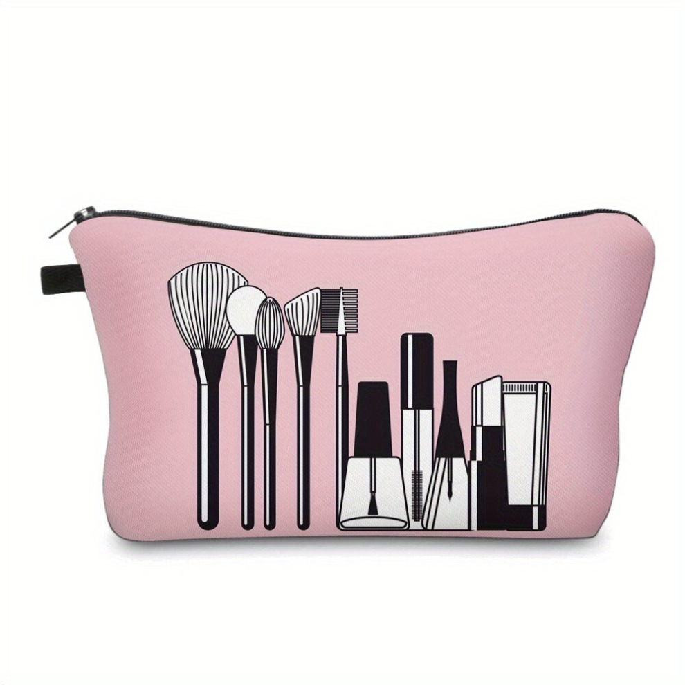 Multicoloured Adorable And Roomy Cosmetic Bag For Women Water Resistant Travel Toiletry Organizer With Zipper