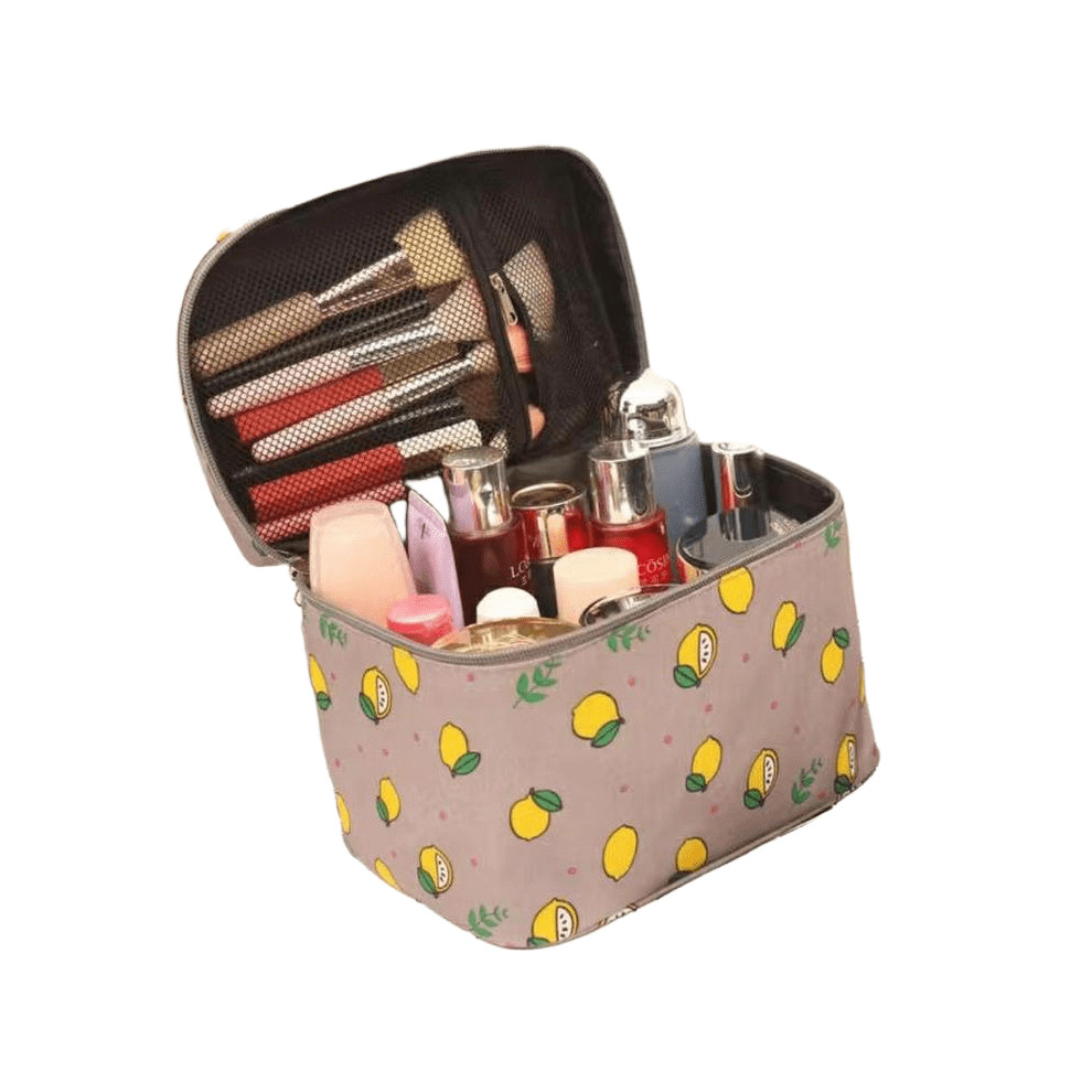 Waterproof Travel Cosmetic Bag for Women High Makeup Storage with Multiple Compartments