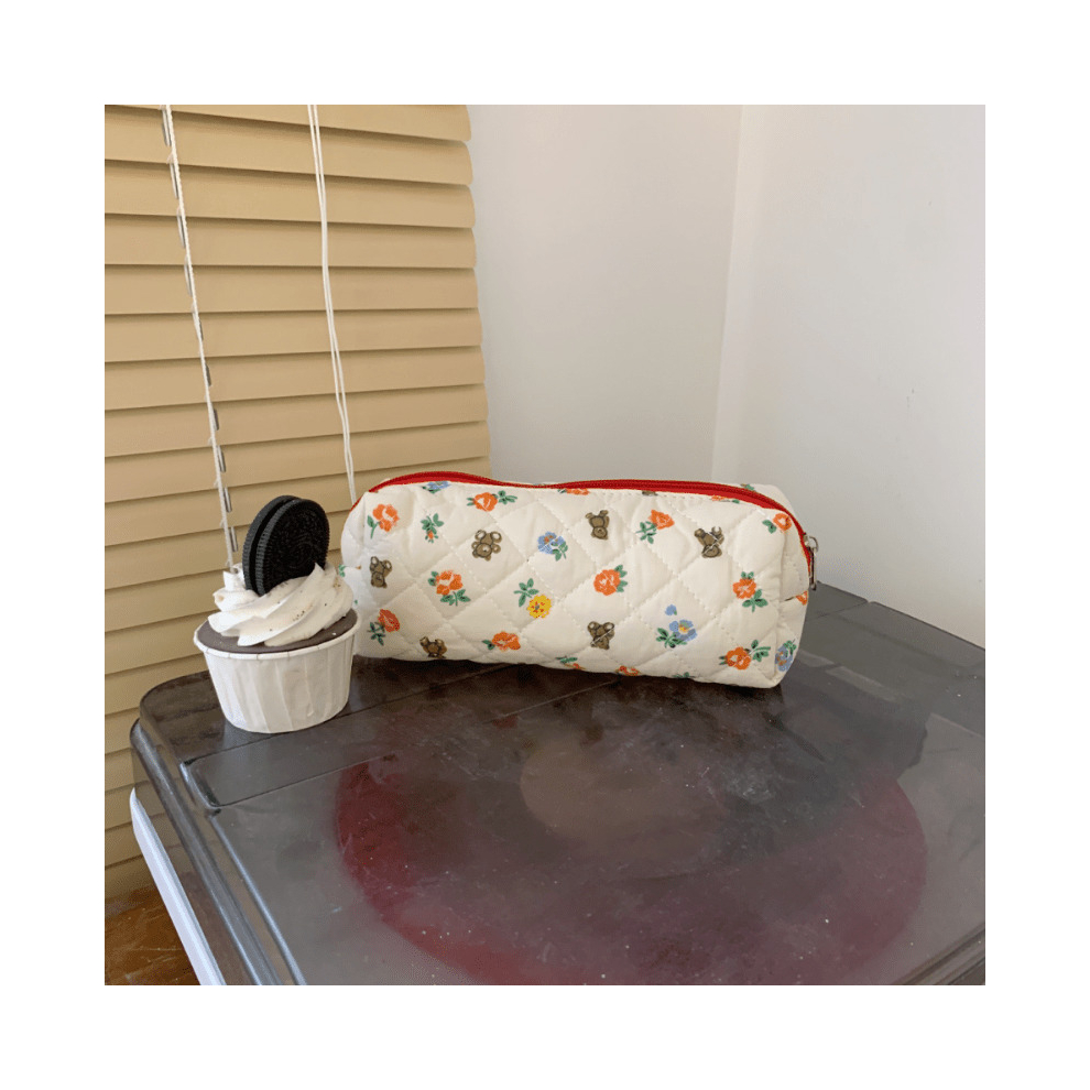 Multicoloured Stylish Floral Makeup Pouch The Perfect Travel Cosmetic Organizer For Women