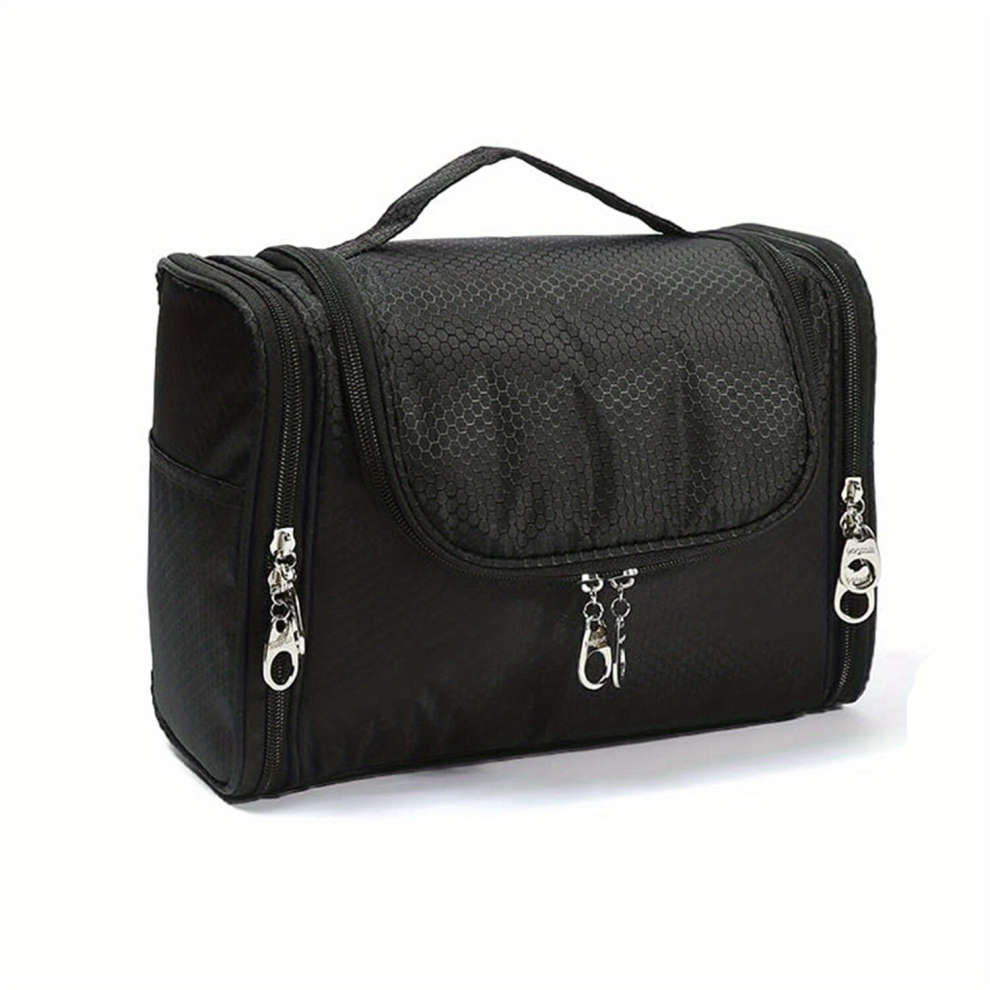 Black Ladies Toiletry Bag Travel Toiletry Organizer Waterproof Makeup Bag Travel Organizer For Shampoo Full Size Container Toiletries