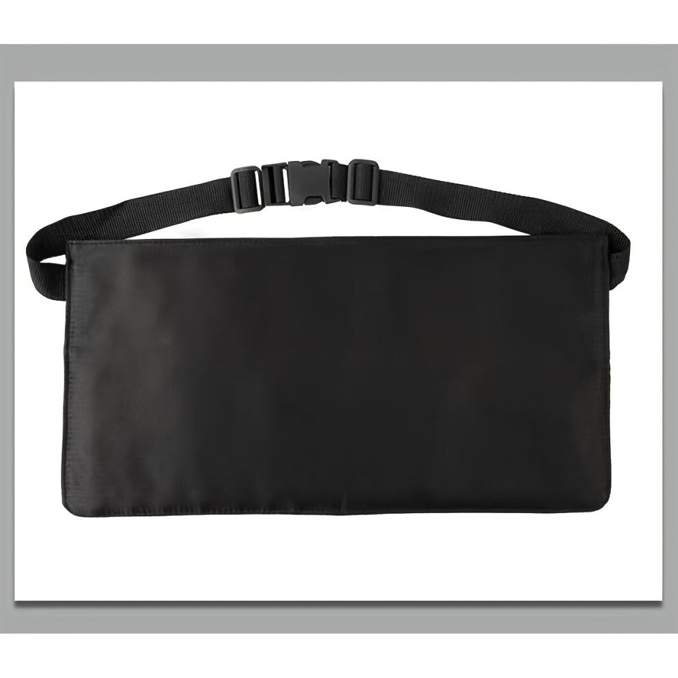 Black Professional Cosmetic Makeup Brush Bag With Artist Belt Strap For Women Brush Not Included