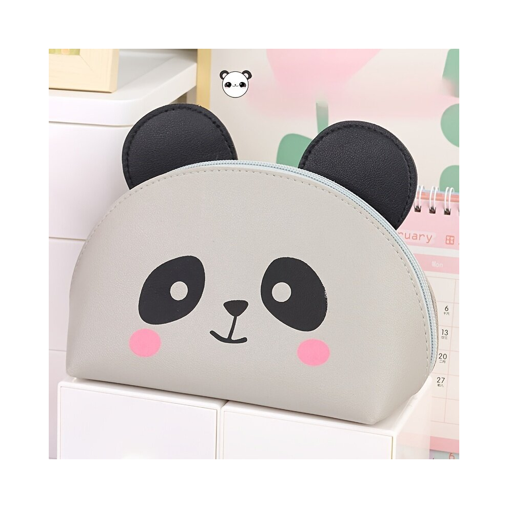 Cartoon Panda Makeup Bag Zipper Pouch Travel Portable Toiletry Bag Gift For Girls And Women