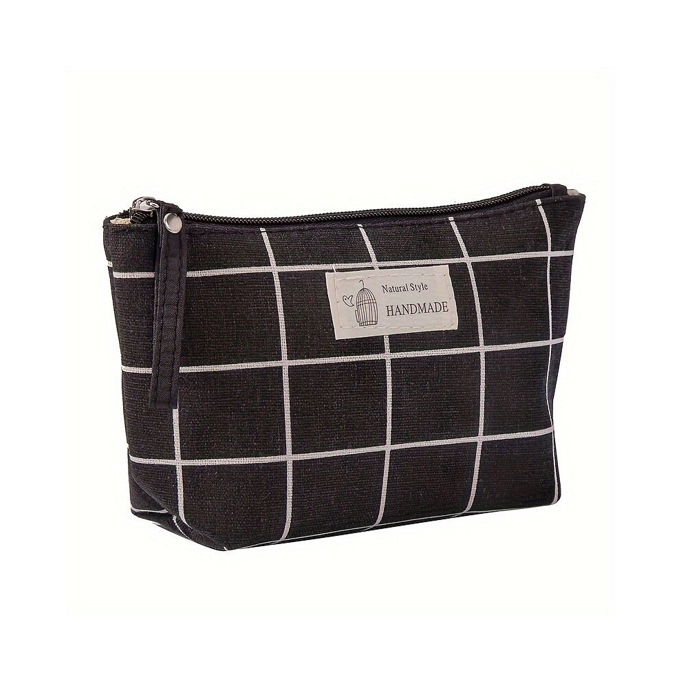 Multicoloured Small & Roomy Canvas Cosmetic Bag The Perfect Travel Makeup Bag For All Your Toiletries