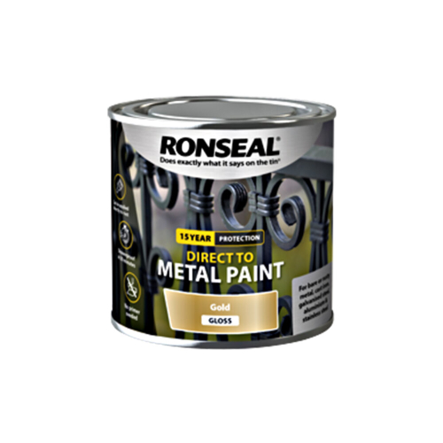 Ronseal Ronseal Direct To Metal - Gold, Gloss - 250ml