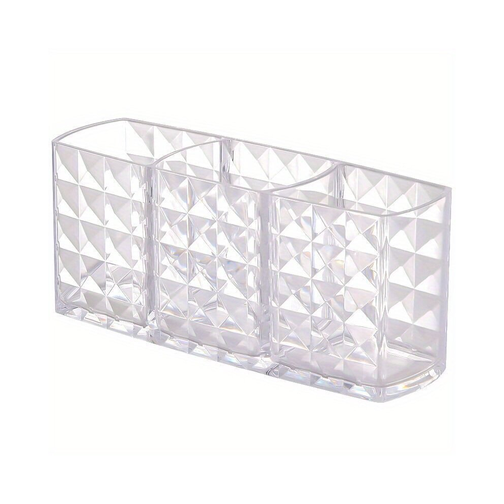Multicoloured Transparent Acrylic Cosmetic Organizer For Eyebrow Pencils And Brushes Makeup Storage Box With Containers
