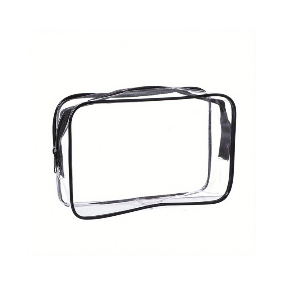 Clear Toiletry Bag With Zipper Mini Small Cosmetic Storage Bag PVC Plastic Waterproof Travel Makeup Bag Portable Transparent Carry Pouch For Bathroom-image-OPC-PCNVP7N-NEW
