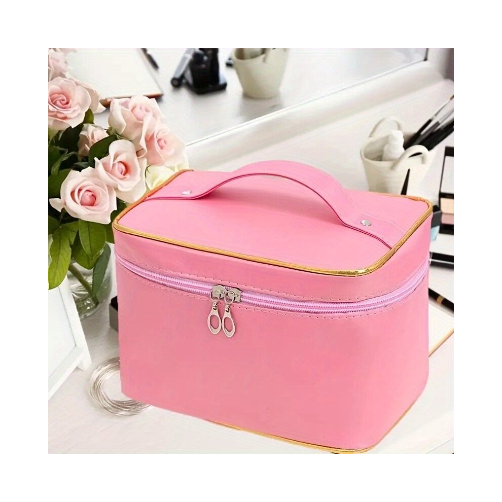 Travel Storage Makeup Bag Large Capacity Cosmetic Organizer Lightweight Handbag Toiletry Bag With Handle