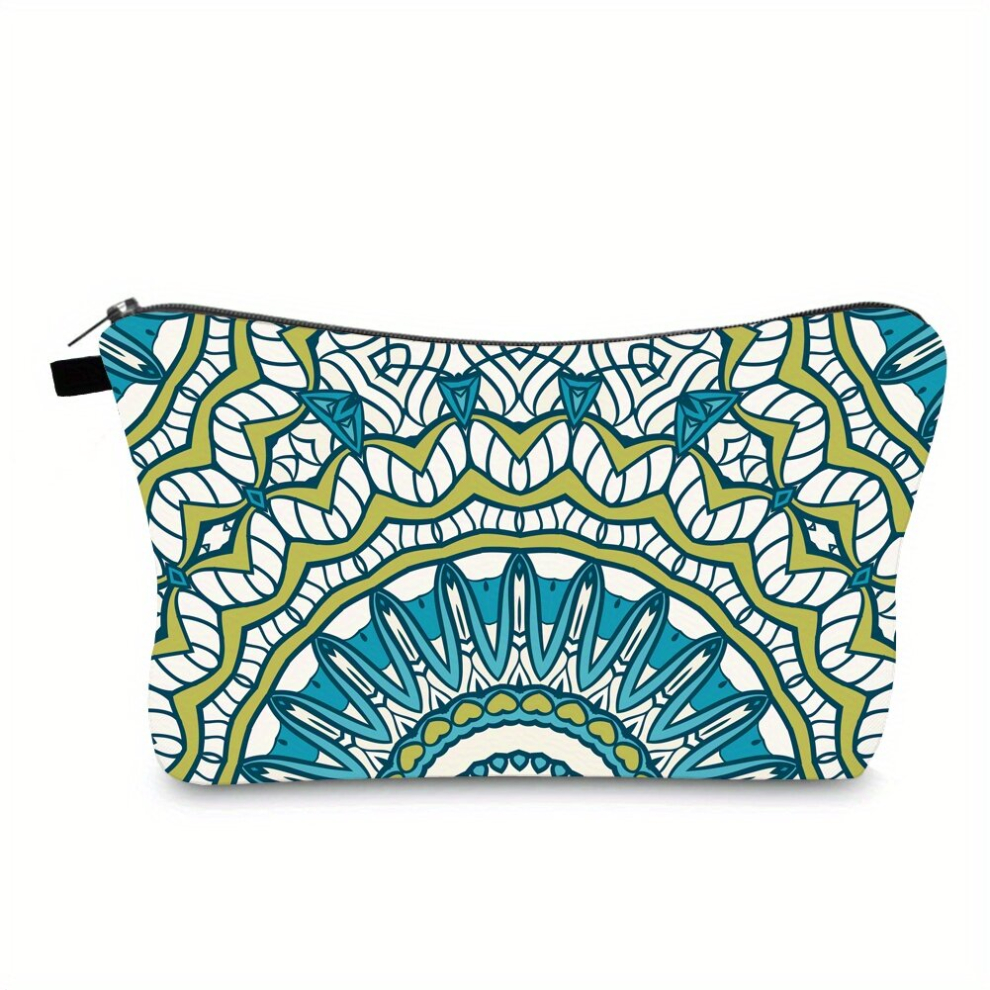Multicoloured Cosmetic Bag For Women Bohemia Printed Waterproof Makeup Bag Roomy Toiletry Pouch Travel Accessories