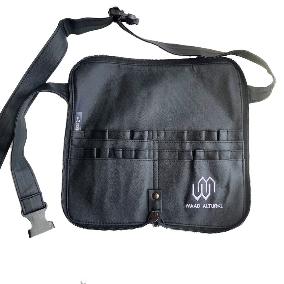 25 Pocket PU Leather Makeup Brush Belt Organize Your Cosmetics with Artist Belt Strap and Holder