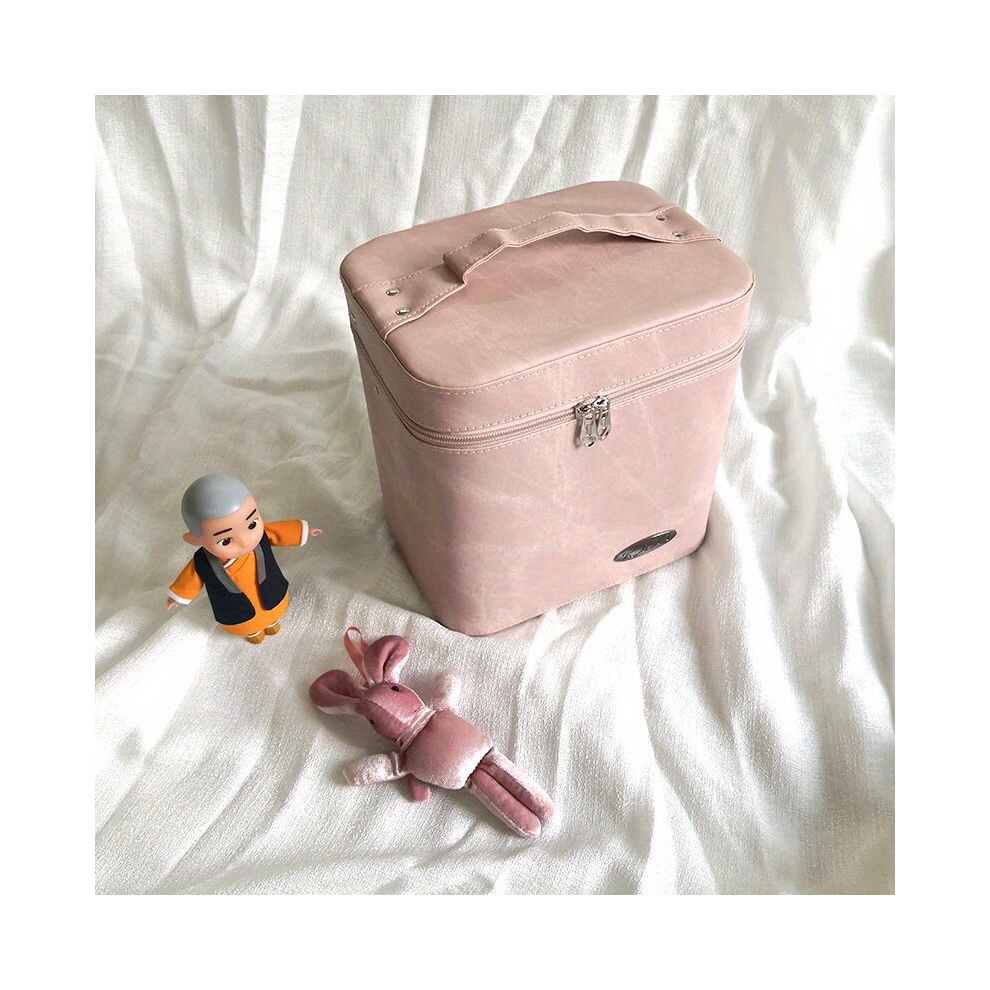 Large Travel Makeup Organizer Bag with Jewelry and Toiletry Compartments Perfect for Women on the Go