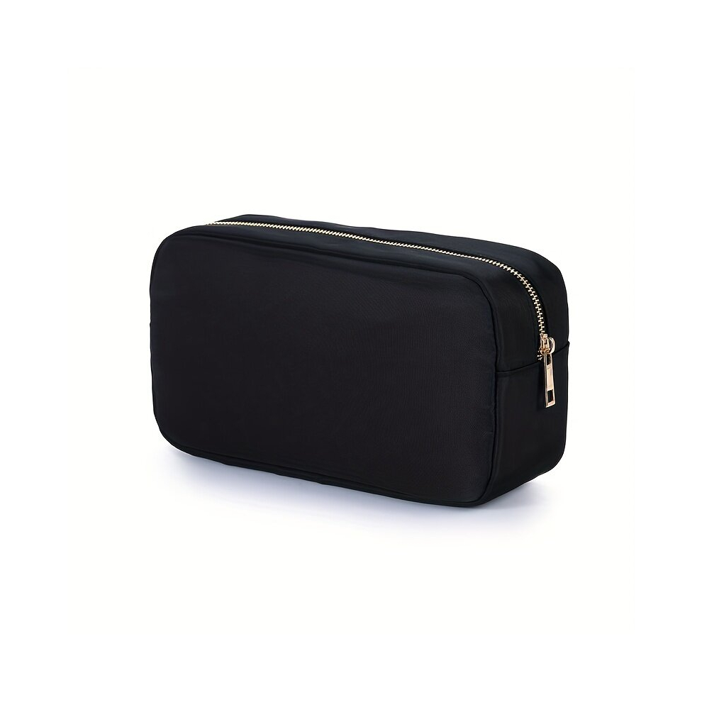 Nylon Makeup Bag Waterproof Zipper Cosmetic Bag Large Capacity Travel Makeup Organizer Toiletry Wash Bag For Men And Women