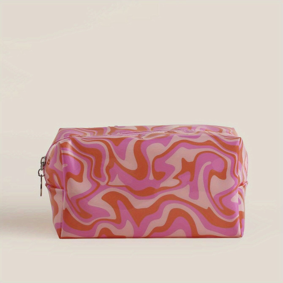 Large Capacity Block Makeup Bag Zipper Pouch for Travel and Organization Perfect for Girls and Women