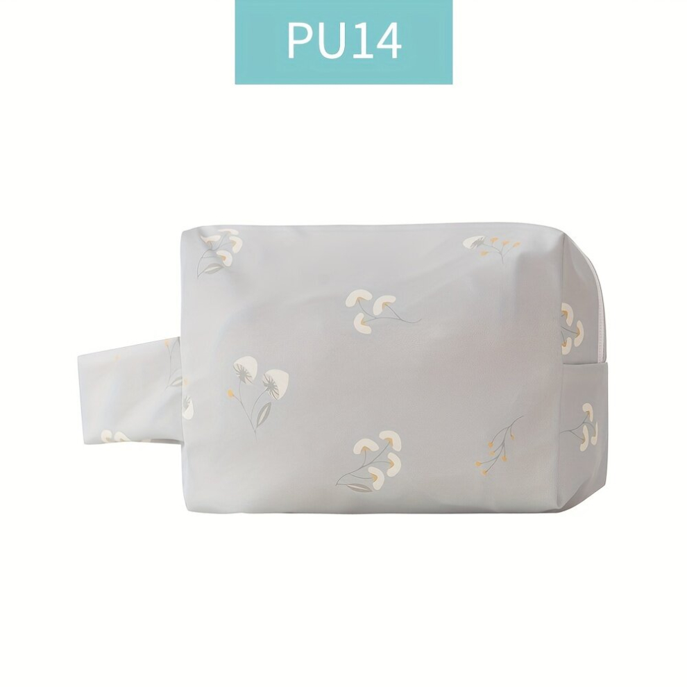 Multicoloured Portable Cosmetic Bag Makeup Storage Bag With Zipper Toiletry Wash Bag For Thanksgiving