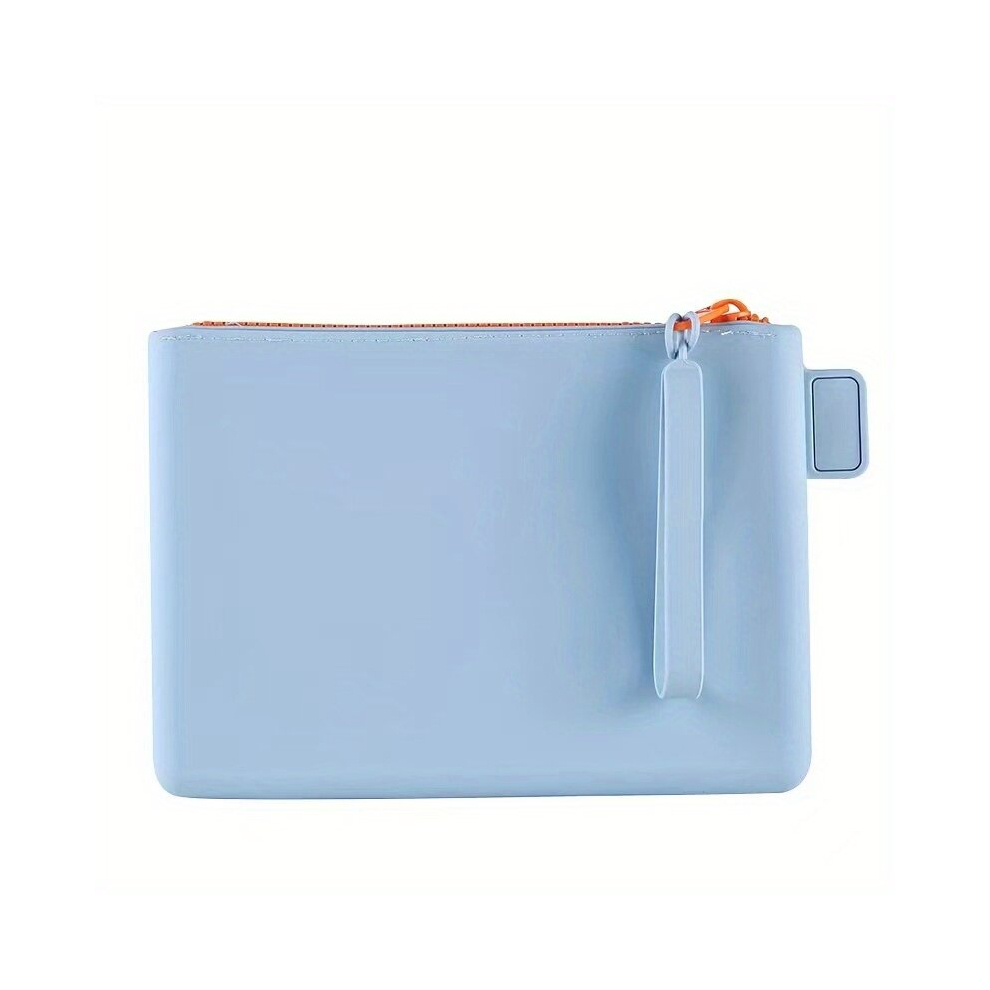 Multicoloured Silicone Makeup Bag For Women Travel Toiletry Bag With Zipper Easy To Carry Makeup Cosmetic Bag For Beauty Tools And Brushes