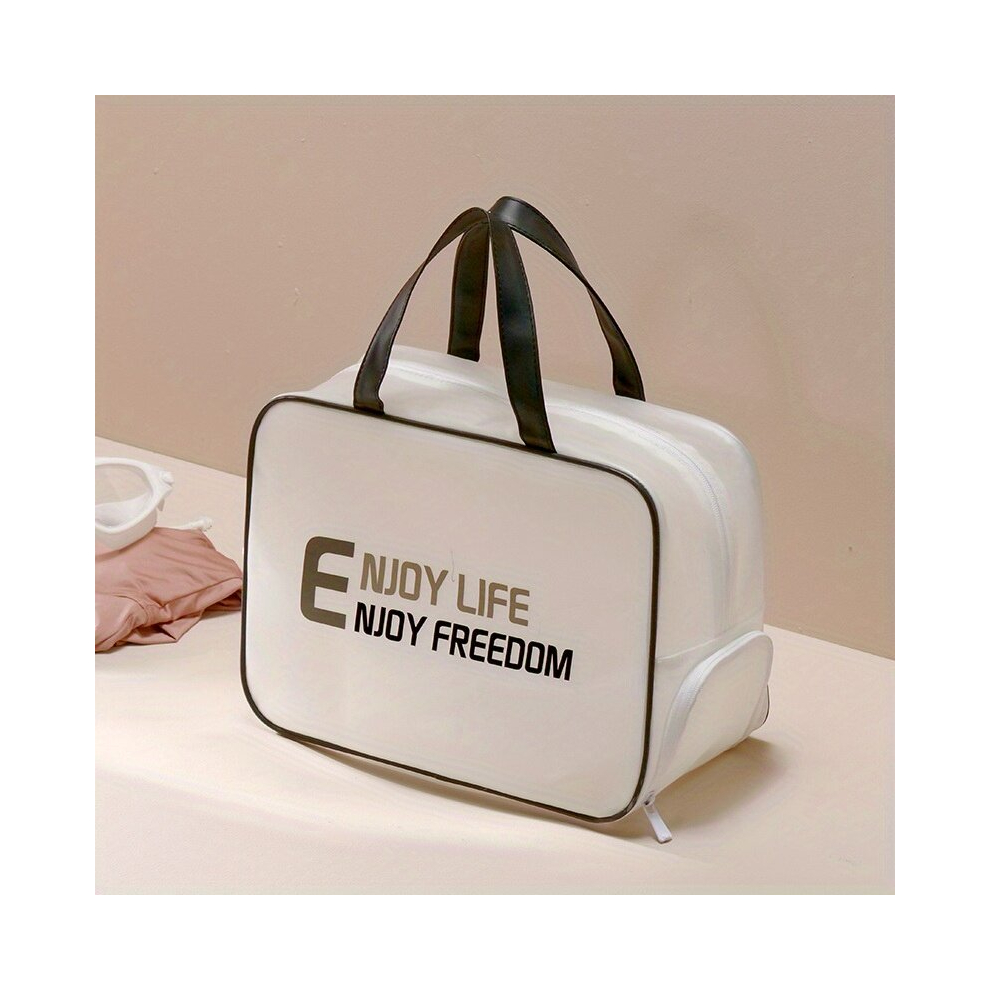 Large Capacity Portable Toiletry Bag With Dry And Wet Separation Waterproof Shower Bag Swimming Bag With Handle For Gym And Traveling-image-OPC-PCNVR2R-NEW