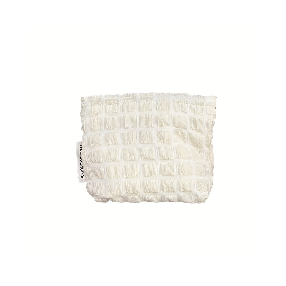 White Cloud Cosmetic Bag Makeup Organizer Pouch Y2k Accessories Make Up Bag Y2k Purse Zipper Pouch For Purse