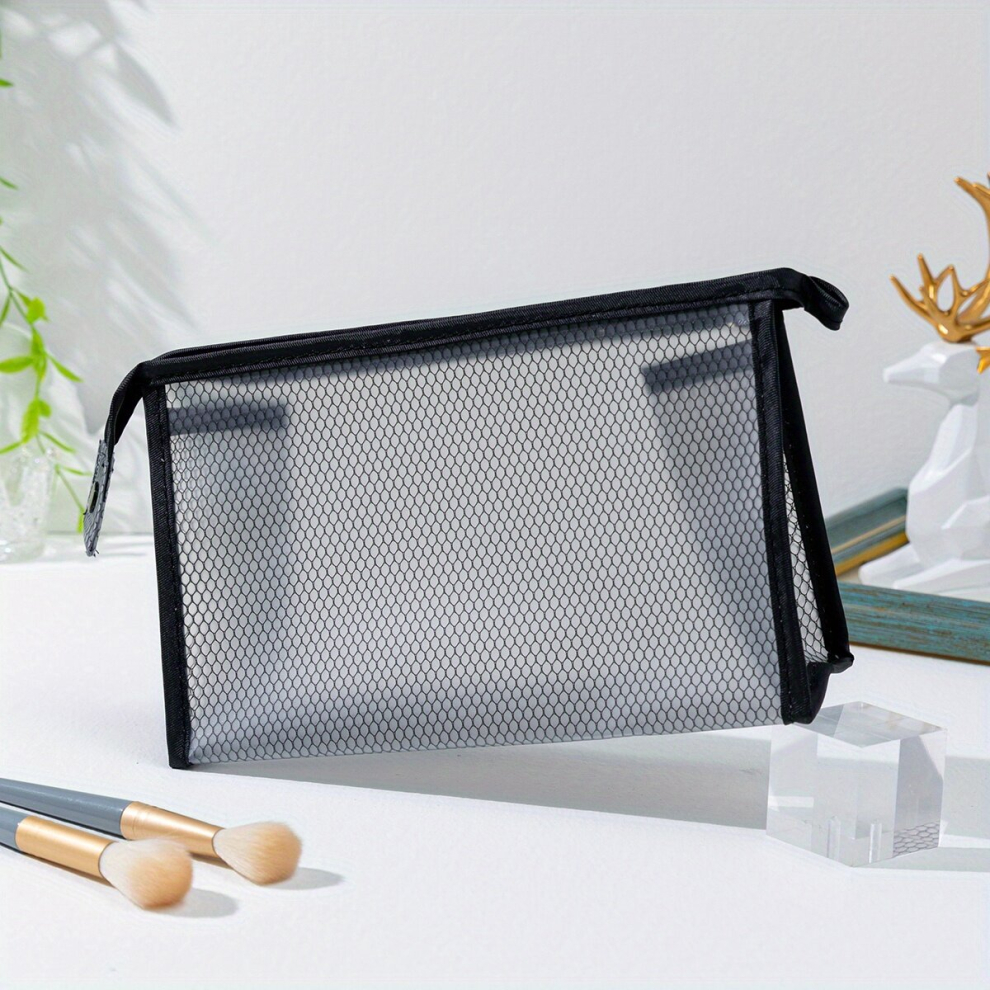 Small Clear Makeup Bag For Women Waterproof Style Purse Zipper Pouch Roomy Travel Toiletry Bag Accessories Organizer