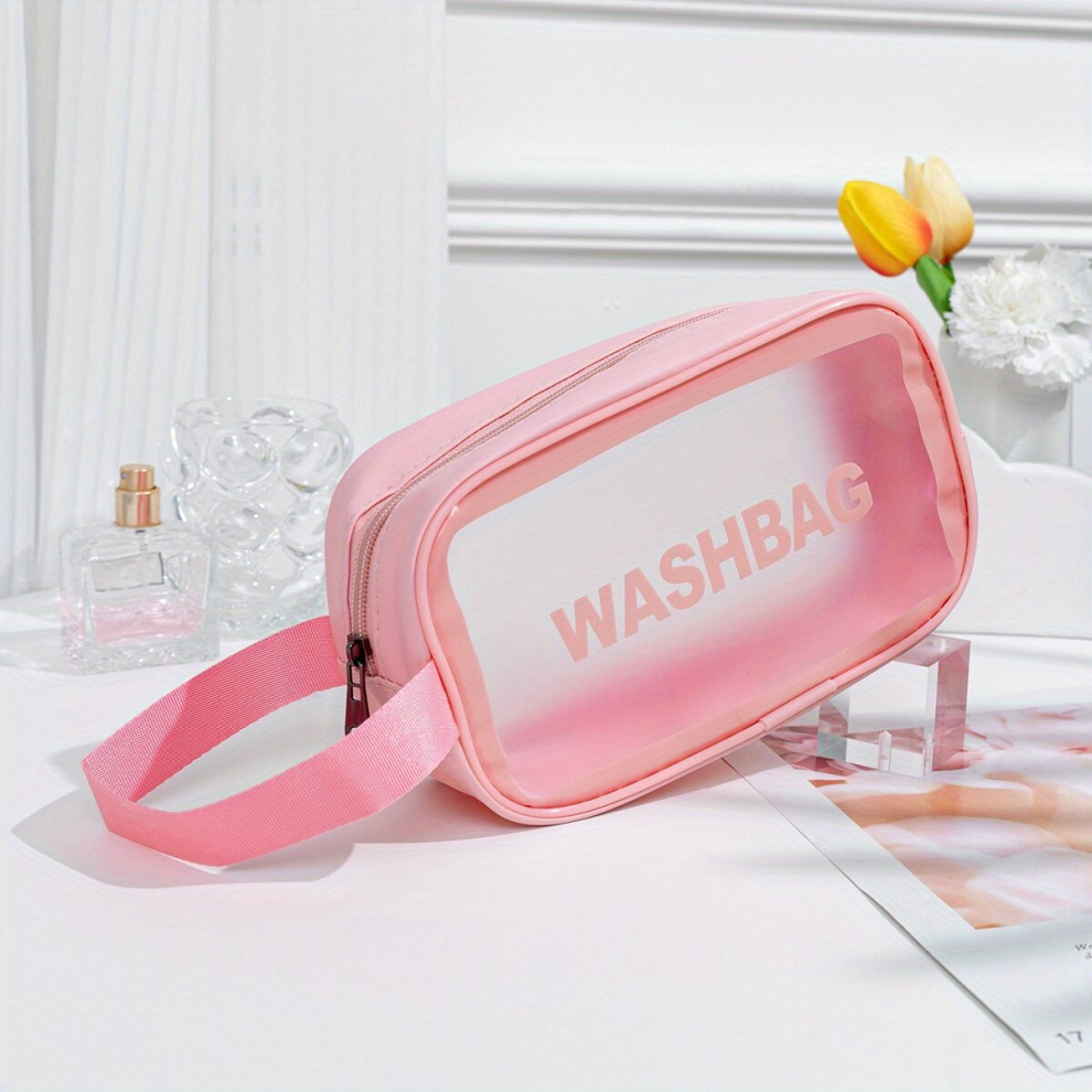 Waterproof Makeup Bag Toiletry Bag Cosmetics Case Organizer Travel Bag PU Makeup Organizer With Zipper & Handle