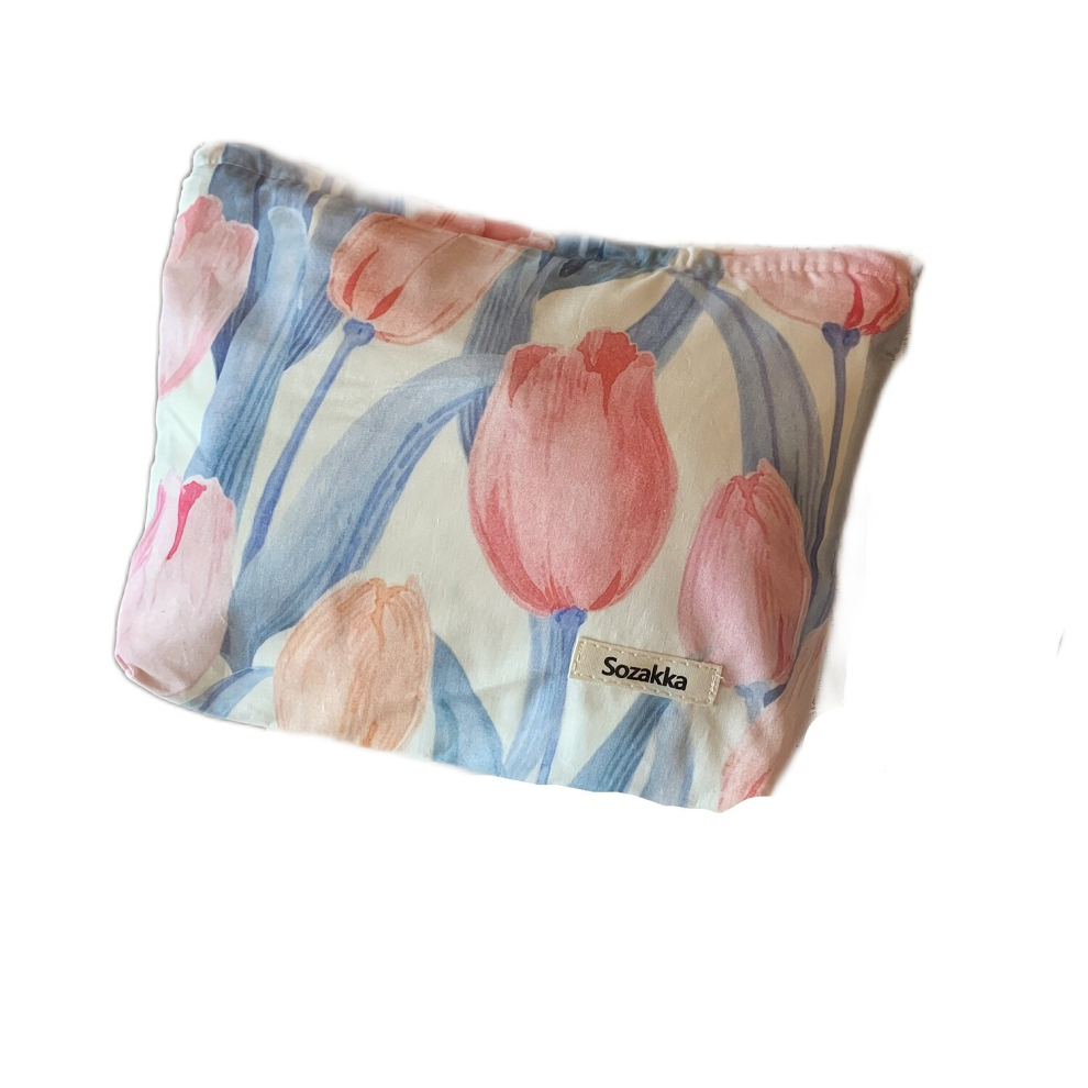 Multicoloured Colorful Flower Makeup Bag Travel Portable Multifunctional Storage Bag Large Capacity Sundry Bag Cosmetic Bag Small Makeup Pouch Lipstick Organizer Fo