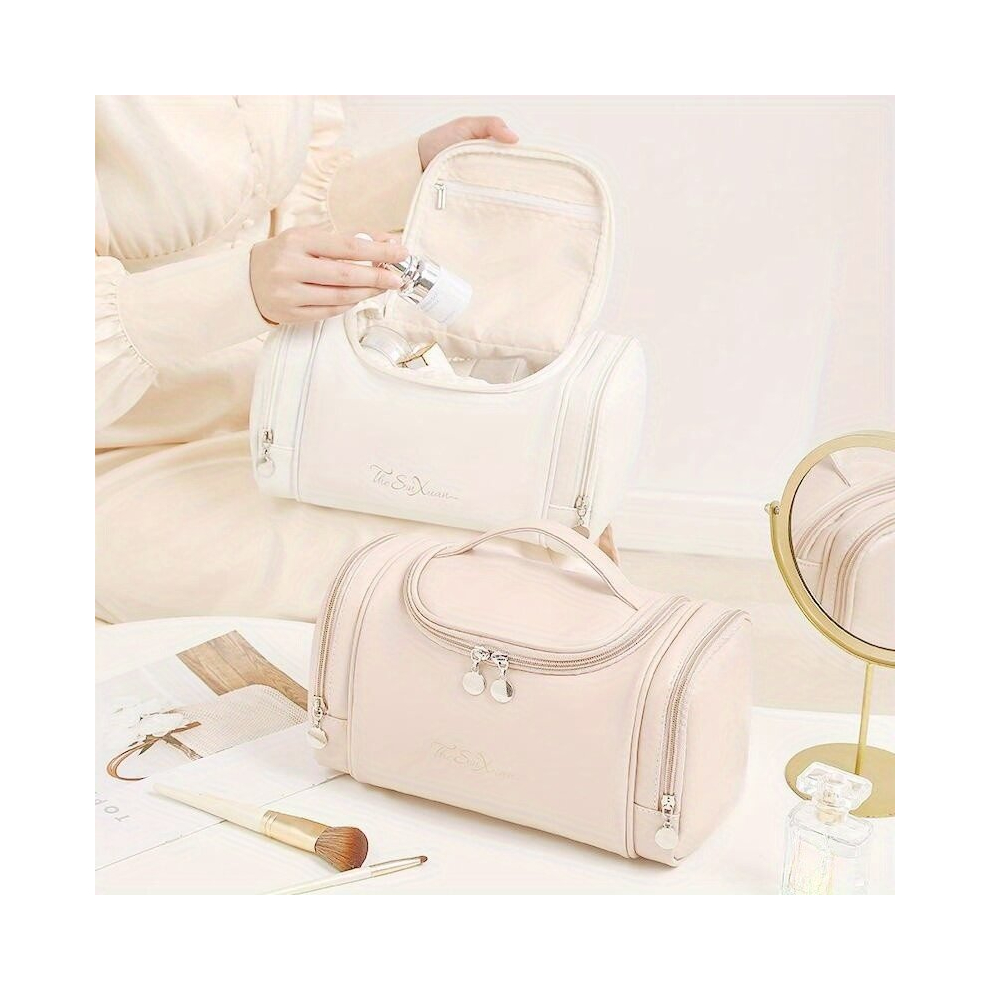 Large Capacity PU Makeup Bag for Women Perfect Mothers Gift Portable and Waterproof Accommodates Toiletries and Cosmetics