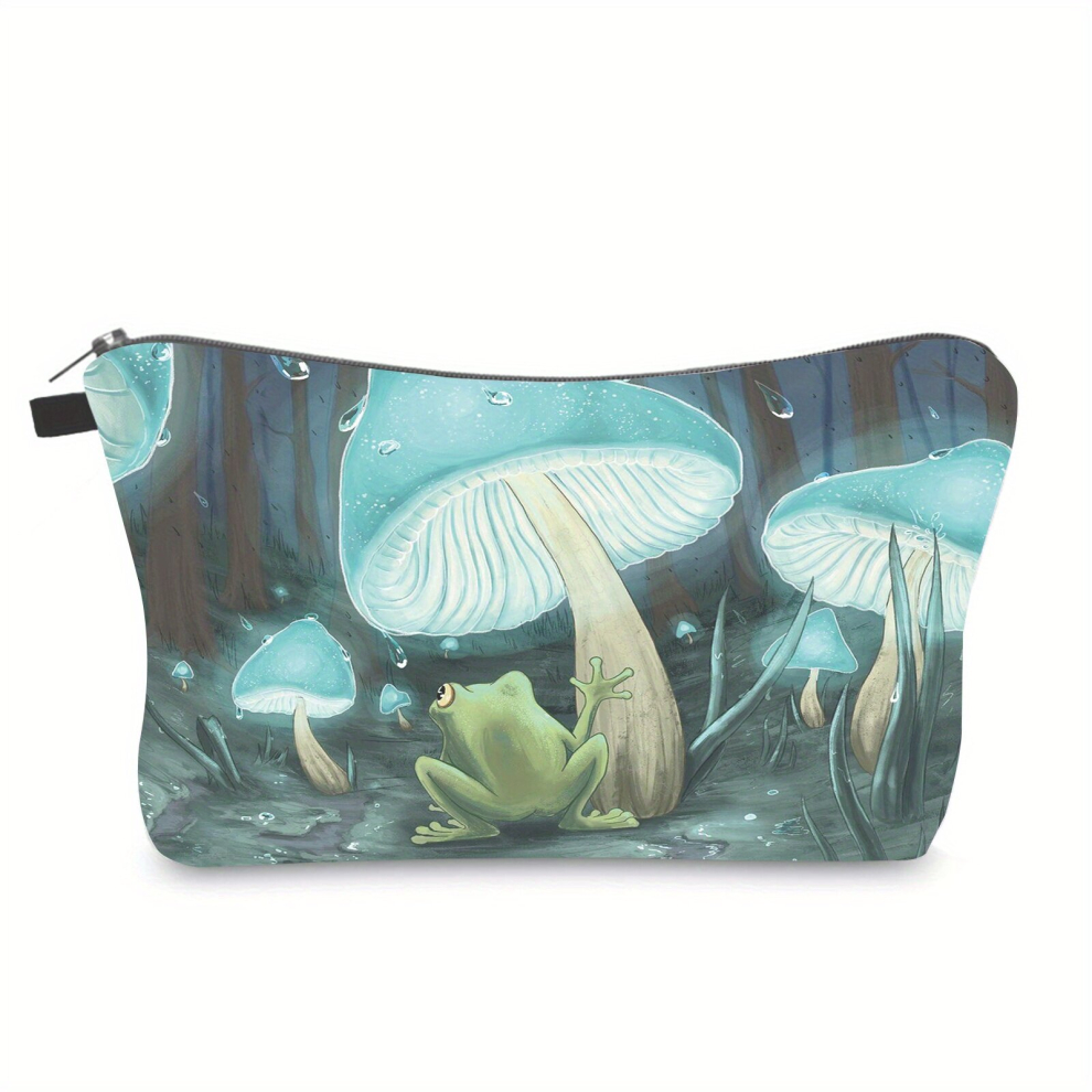 Multicoloured Waterproof Mushroom Frog Makeup Bag For Women And Teens Organize Your Brushes And Toiletries In Style