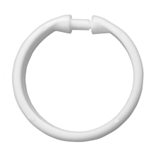 Pack of 12 White 50mm Shower Curtain Rings