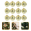 12pcs Disco Decor gold disco Mirror Disco Balls Christmas Tree Hanging Balls 1