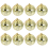 12pcs Disco Decor gold disco Mirror Disco Balls Christmas Tree Hanging Balls 5