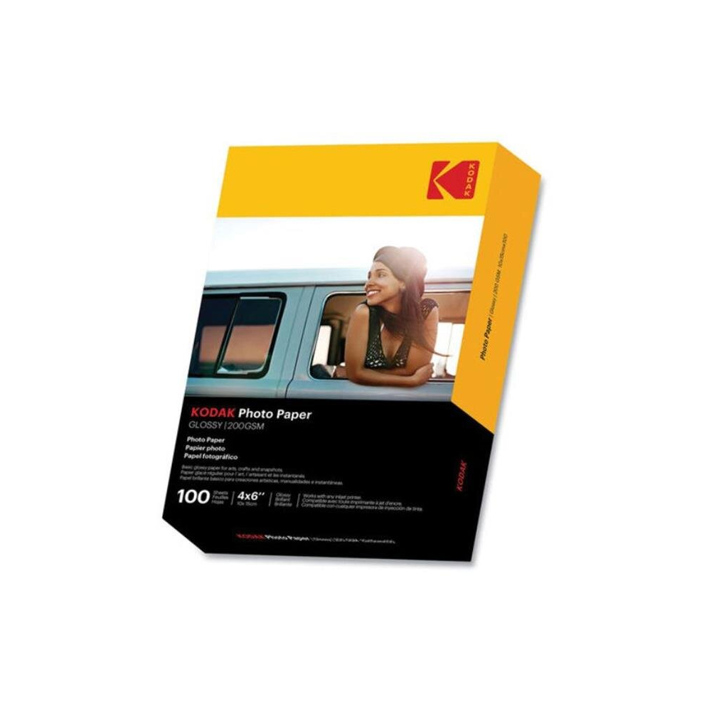 Kodak KOD41180 4 x 6 in. Glass Photo Paper, 100, per Box