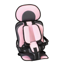 (Pink - L) Auto Child Safety Seat Simple Car Portable Seat Belt, 0  12 Years Old Kids Car Seatbelt Protector Fo