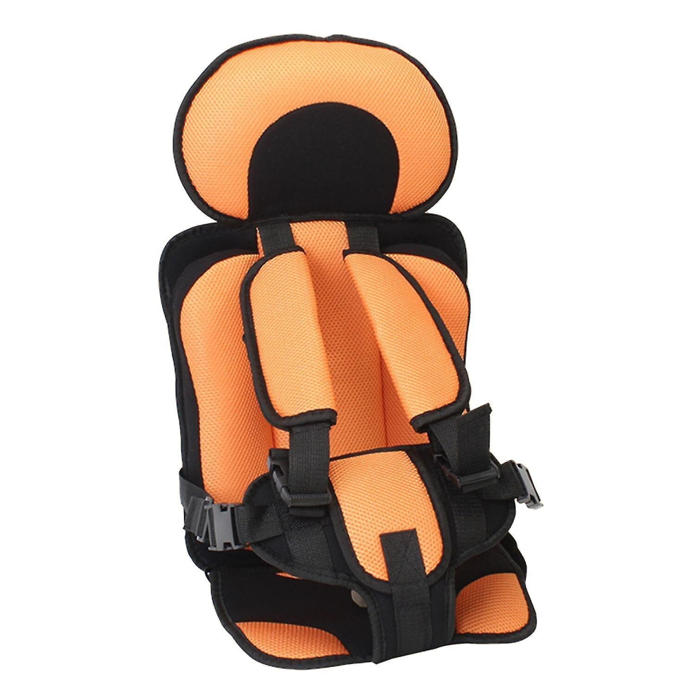 (Orange - L) Auto Child Safety Seat Simple Car Portable Seat Belt, 0  12 Years Old Kids Car Seatbelt Protector Fo