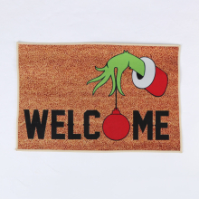 Green Grinch Christmas Festival Mats Decoration Front Door Carpet Indoor Outdoor