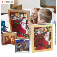 The Night Before Christmas Pop-Up Book with Light & Sound,Xmas Gift for Boy Girl