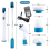 (UK Plug) Electric Cleaning Brush Adjustable Waterproof Cleaner Wireless Charging Clean Bathroom Kitchen Tools Set 3
