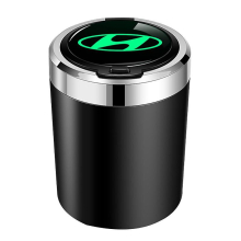 Hyundai Ix35 Car Ashtray With Lid, Portable Ashtray For Car, Mini Car Trash Can, Detachable Stainless Steel Smokeless Ash Tray With Led Blue Light (bl