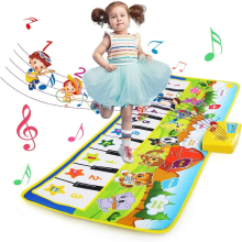 Große Musik-Tanzmatte Spielzeug Klaviermatte für Kinder mit 10 Tasten und 35 Klängen