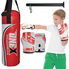 (RED) 40cm Punch Bag Kids Junior Toy MMA Boxing Set