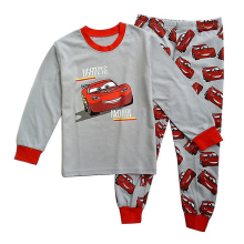 (1-2 Years) 2pc/set Cars Lightning Mcqueen T-shirt Pants Pyjamas Kids Boy Outfit