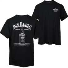 Jack Daniels 869293-xlarge Jack Daniels Line Art Bottle T-Shirt, Black - Extra Large