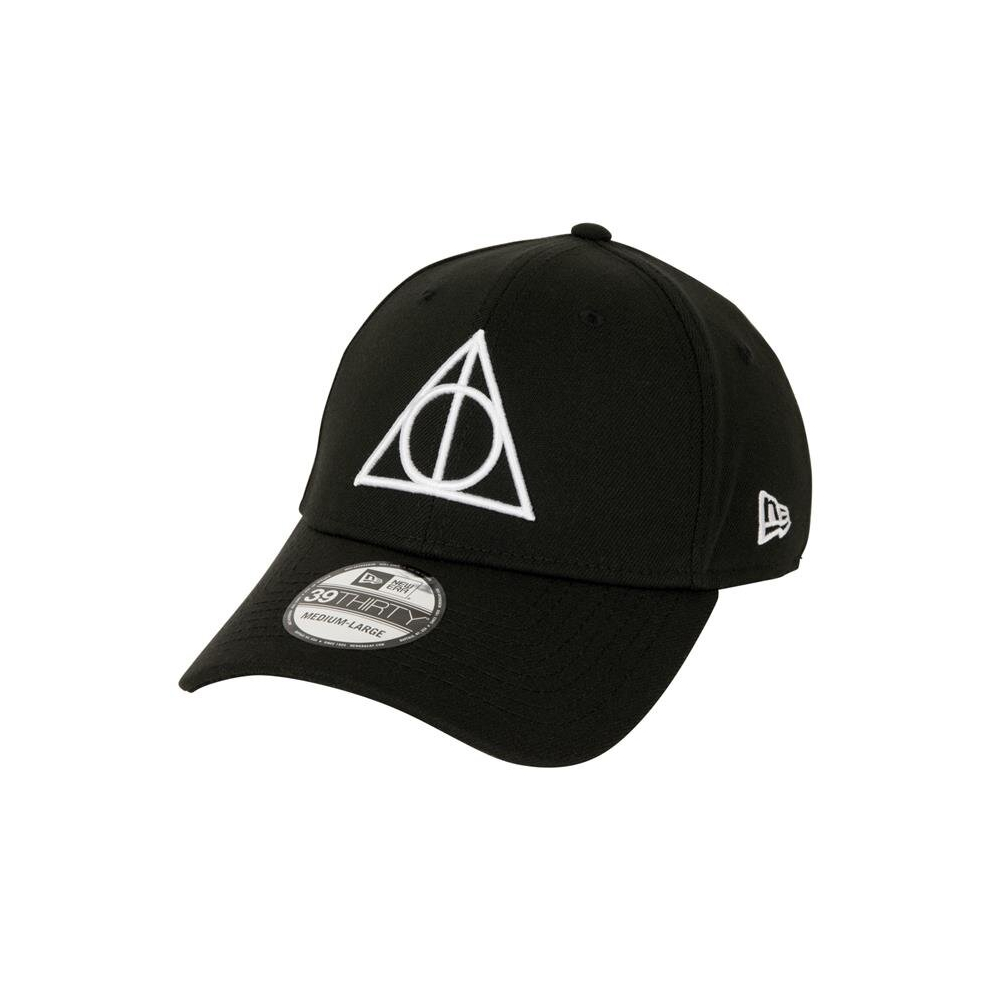 Harry Potter 866372-medium-la Deathly Hallows Era 39Thirty Fitted Hat, Black - Medium & Large