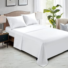 (Single (175x275 cm)) Egyptian Cotton Flat Sheet Single Double King Size