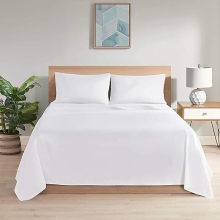 (King (270x298 cm)) Egyptian Cotton Flat Sheet Single Double King Size